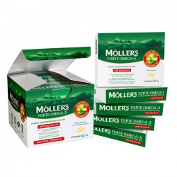 Moller’s Forte Μουρουνέλαιο Μίγμα Ιχθυελαίου & Μουρουνέλαιου Πλούσιο σε Ω3 Λιπαρά Οξέα 150caps
